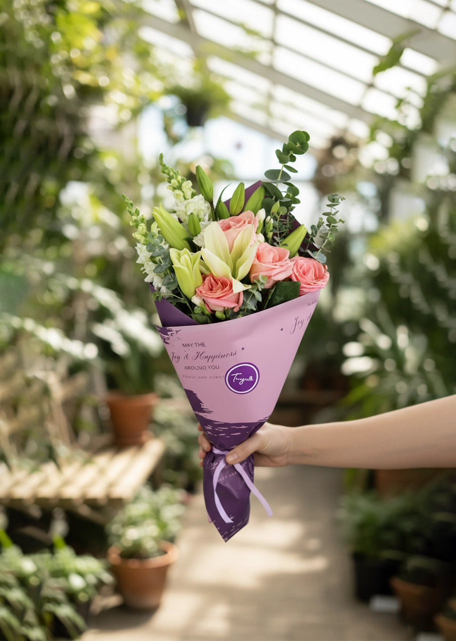 Ramo de Rosas y Lilis 