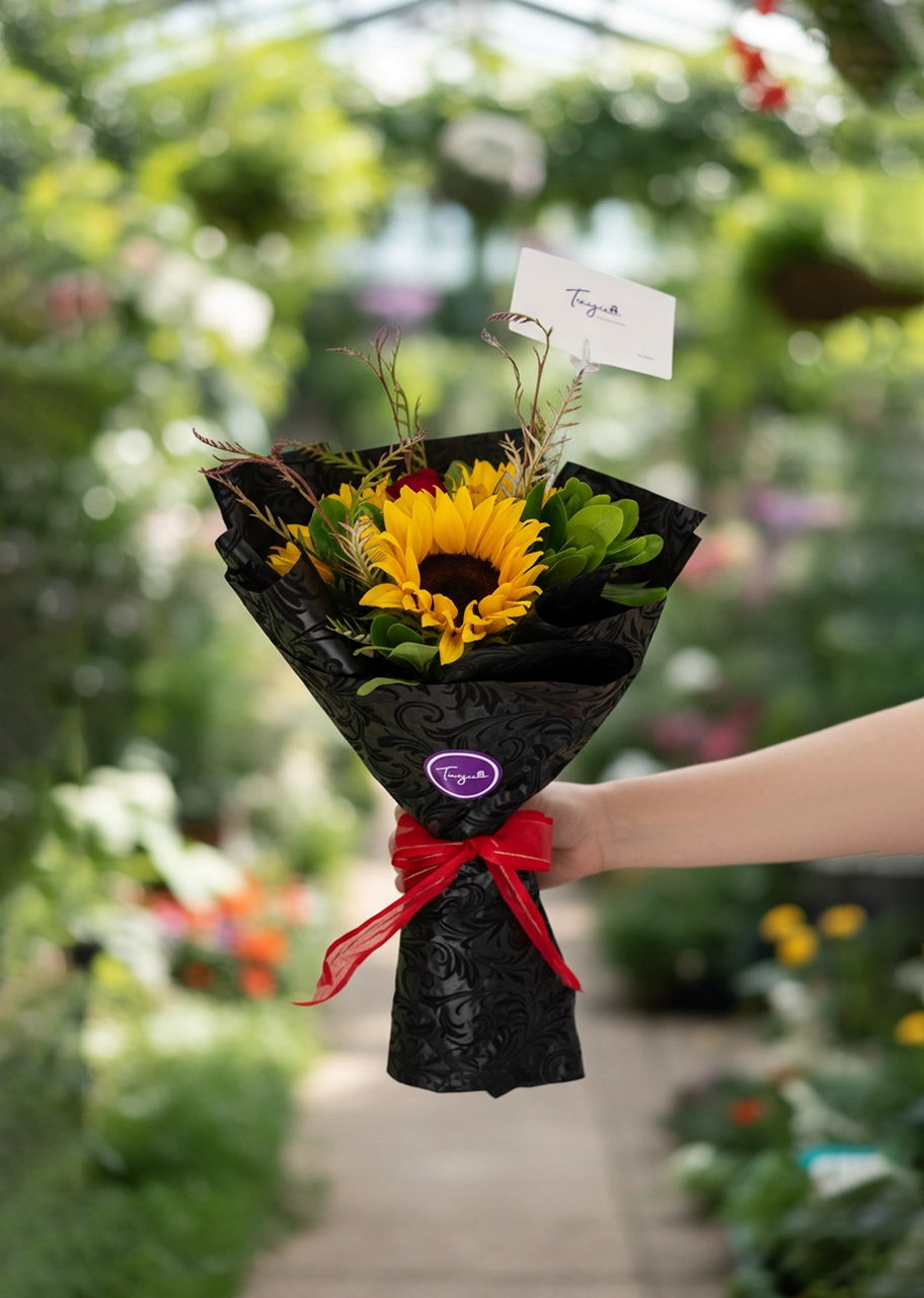Bello Ramo de Girasoles