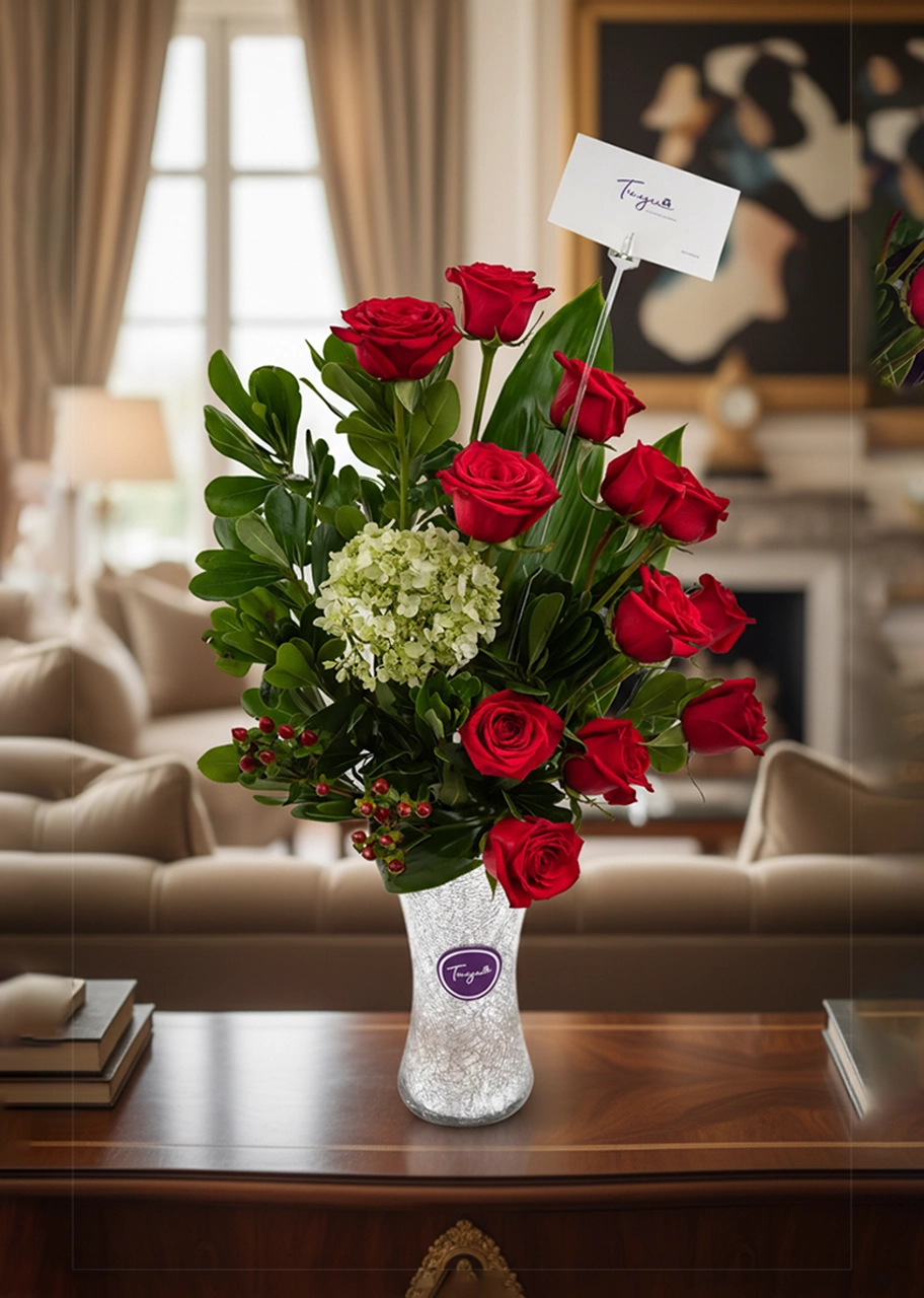 Hermosa Trompeta en Rojo 